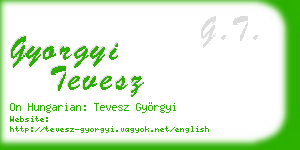 gyorgyi tevesz business card